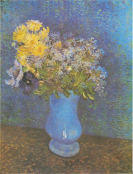 Vincent Van Gogh Vase of lilacs